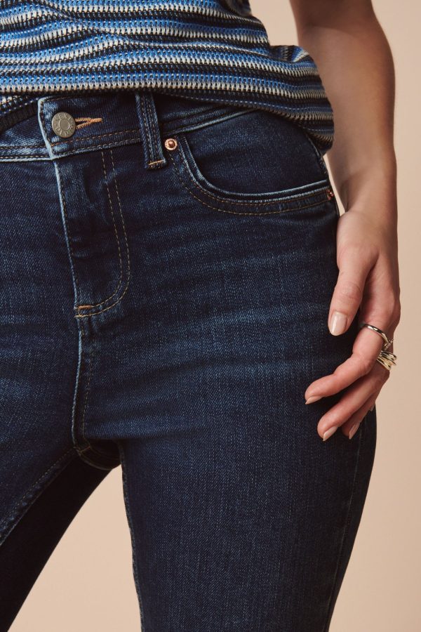BamCrea48361 Dark Blue Slim Supersoft Jeans - Image 5