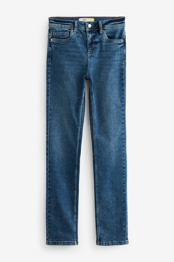 BamCrea48361 Dark Blue Slim Supersoft Jeans - Image 6