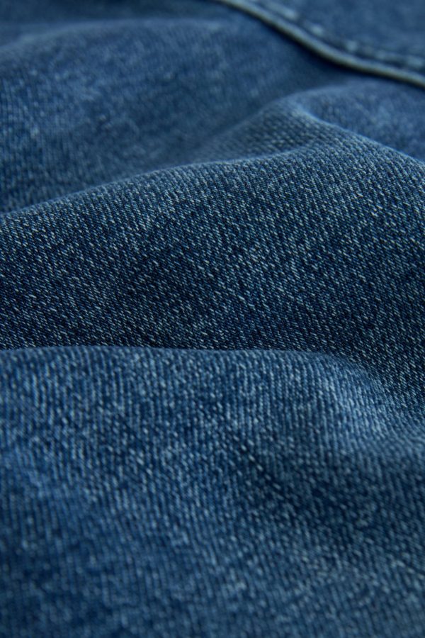 BamCrea48361 Dark Blue Slim Supersoft Jeans - Image 7