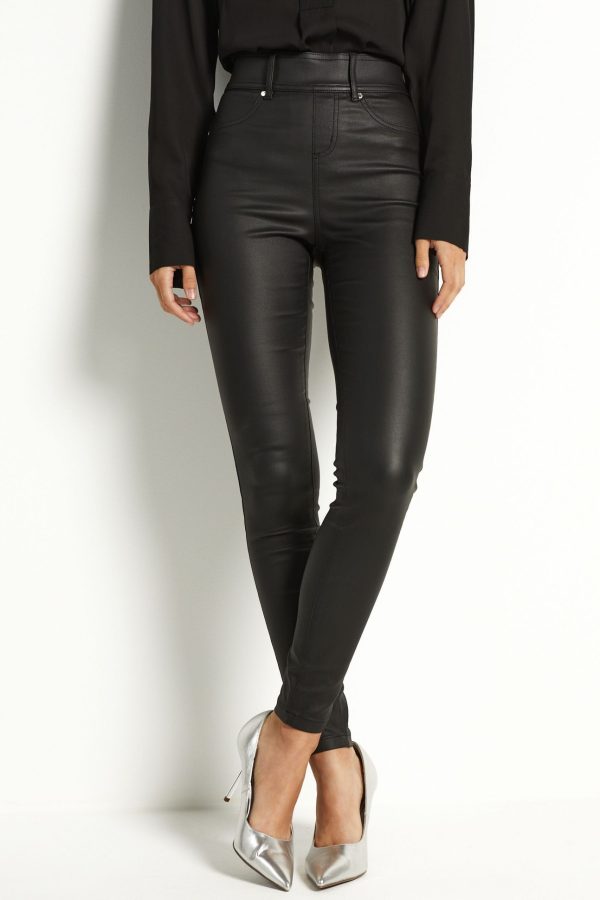BamCrea48355 Black Sculpt Pull-On Coated Leggings - Image 3