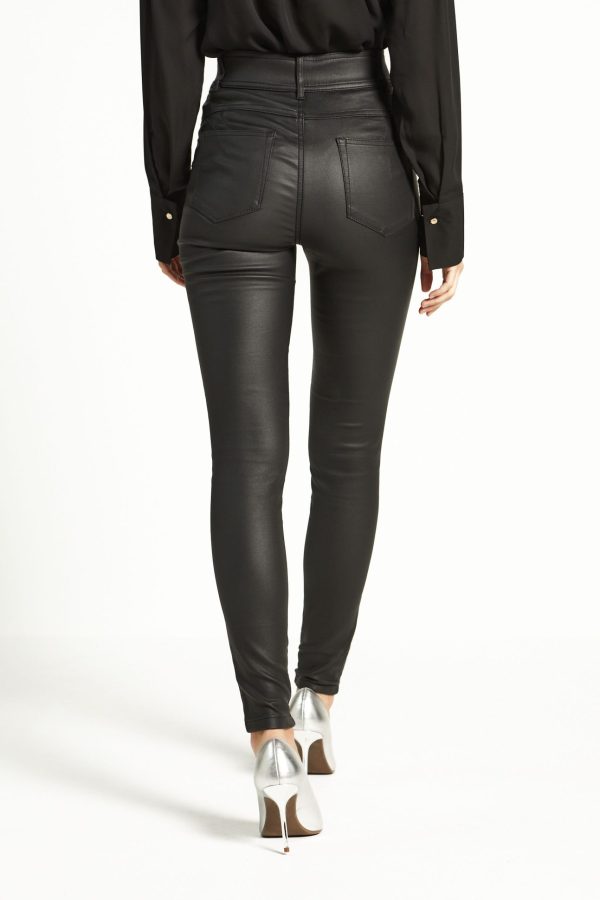 BamCrea48355 Black Sculpt Pull-On Coated Leggings - Image 4