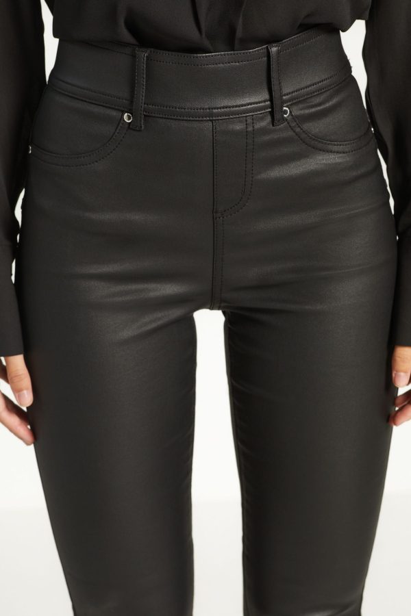 BamCrea48355 Black Sculpt Pull-On Coated Leggings - Image 5