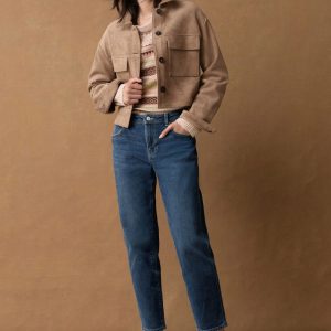 BamCrea48360 Blue Mom Comfort Stretch Jeans