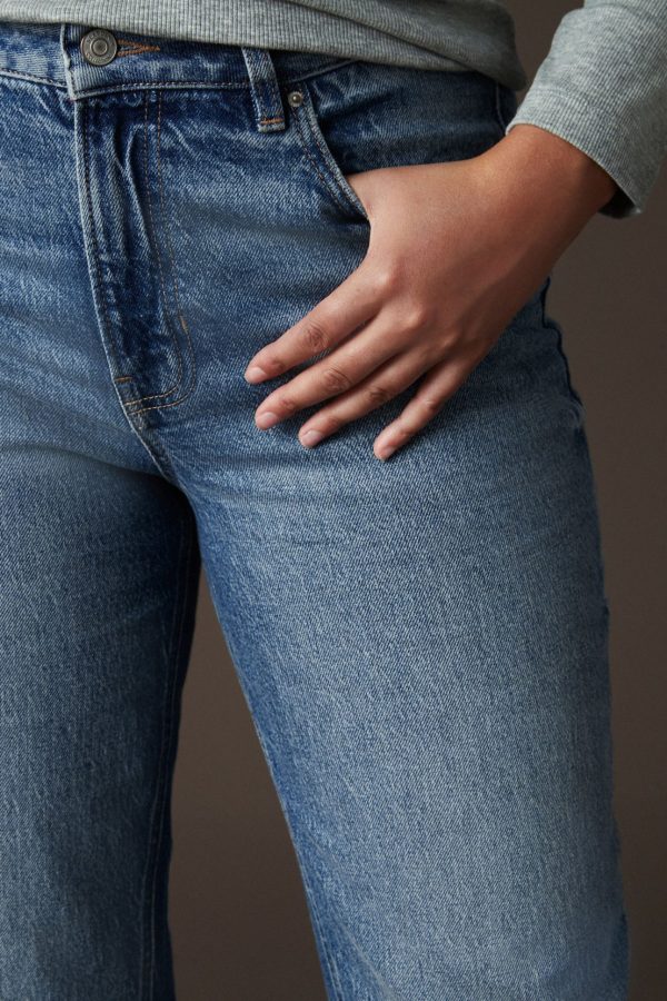 BamCrea48363 Dark Blue Barrel Jeans - Image 5